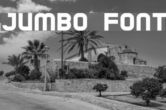 Jumbo Font examples