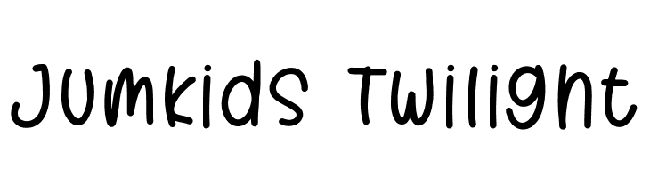 Jumkids Twilight  les polices de caractères gratuit tlcharger