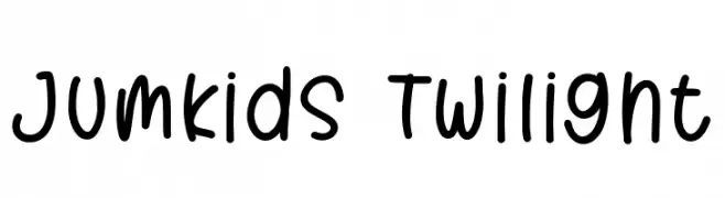 Jumkids Twilight  नि: शुल्क फ़ॉन्ट्स डाउनलोड