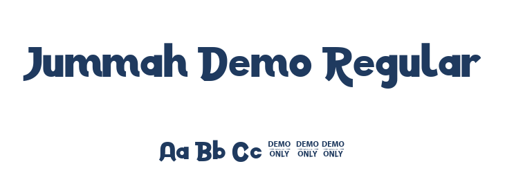 Jummah Demo Regular Font Preview