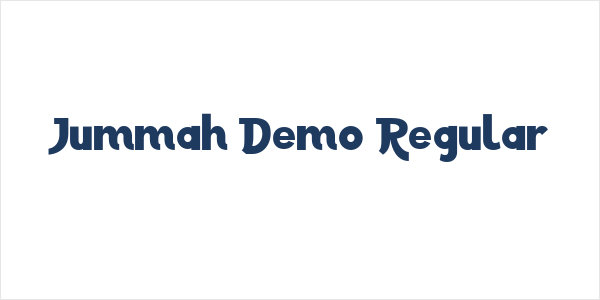 Jummah Demo Regular Logo