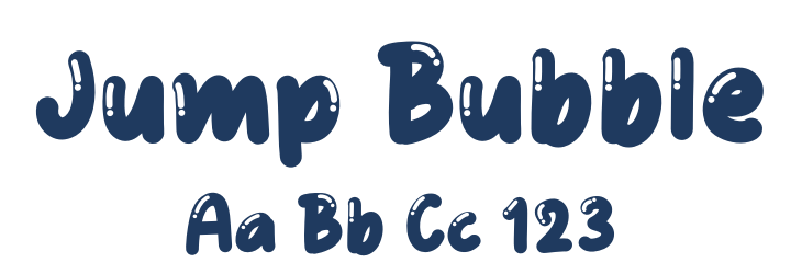 Jump Bubble Font Preview