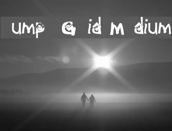 Jump & Grid Medium फ़ॉन्ट examples