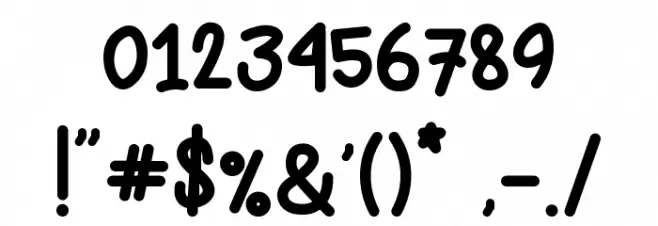 Jump Quickly Font OTHER CHARS