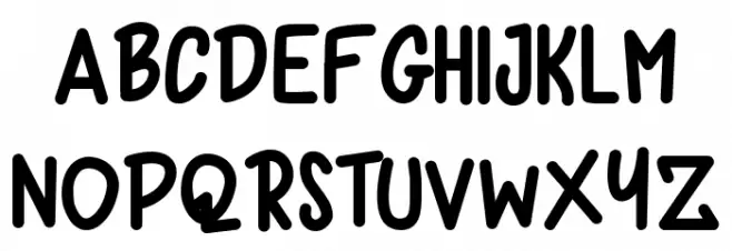 Jump Quickly Font LOWERCASE