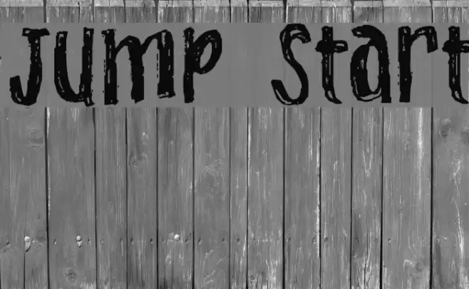 Jump Start Font examples