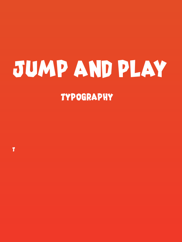 Jump and Play Poster
