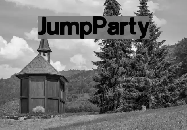 JumpParty Font examples