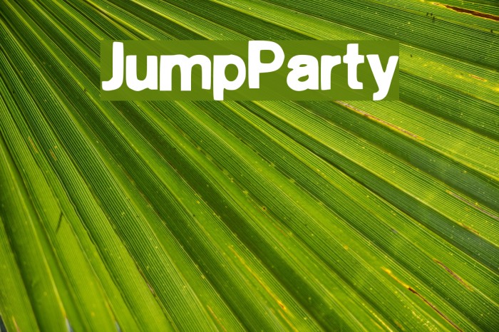 JumpParty Font examples