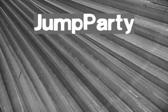JumpParty Font examples