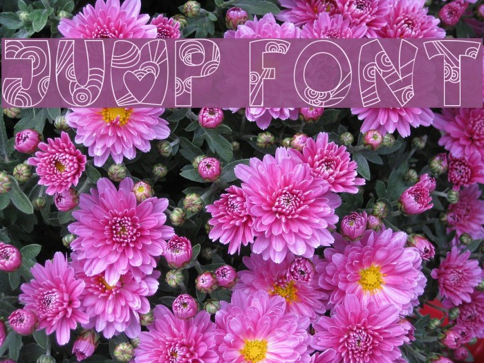 Jump Font examples