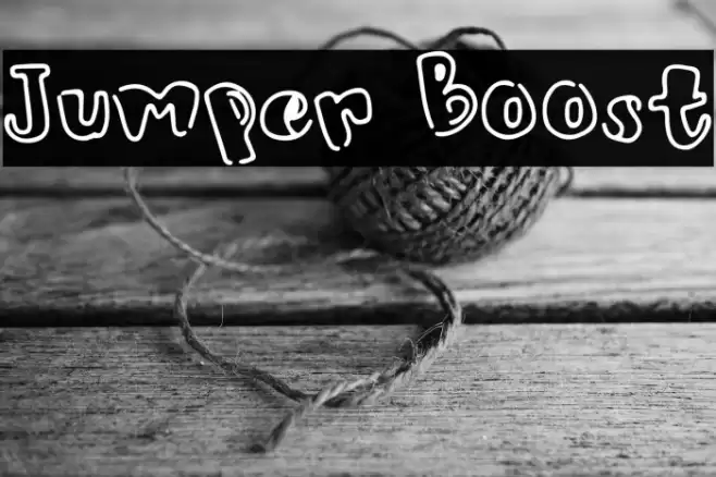 Jumper Boost Font examples