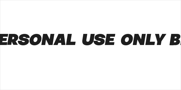 Jumper PERSONAL USE ONLY Black Italic Logo