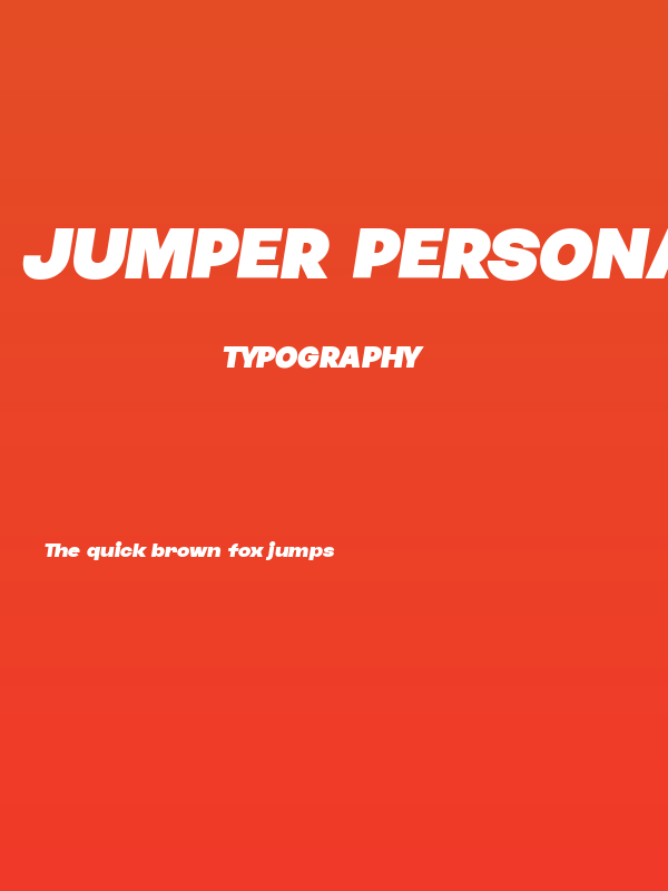 Jumper PERSONAL USE ONLY Black Italic Poster