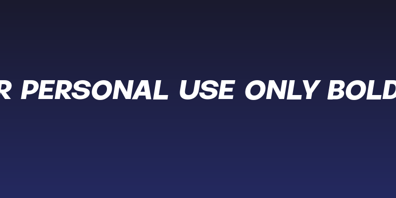 Jumper PERSONAL USE ONLY Bold Italic Social Header