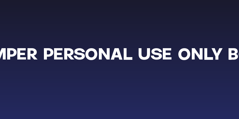 Jumper PERSONAL USE ONLY Bold Social Header