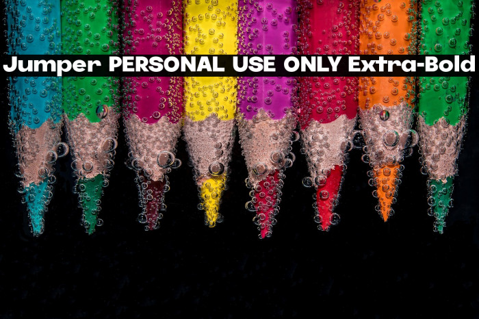 Jumper PERSONAL USE ONLY Extra-Bold Example 3