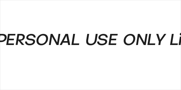 Jumper PERSONAL USE ONLY Light Italic Logo