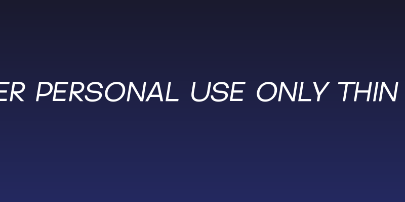 Jumper PERSONAL USE ONLY Thin Italic Social Header