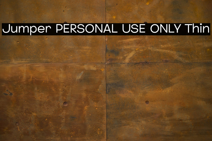 Jumper PERSONAL USE ONLY Thin Example 2