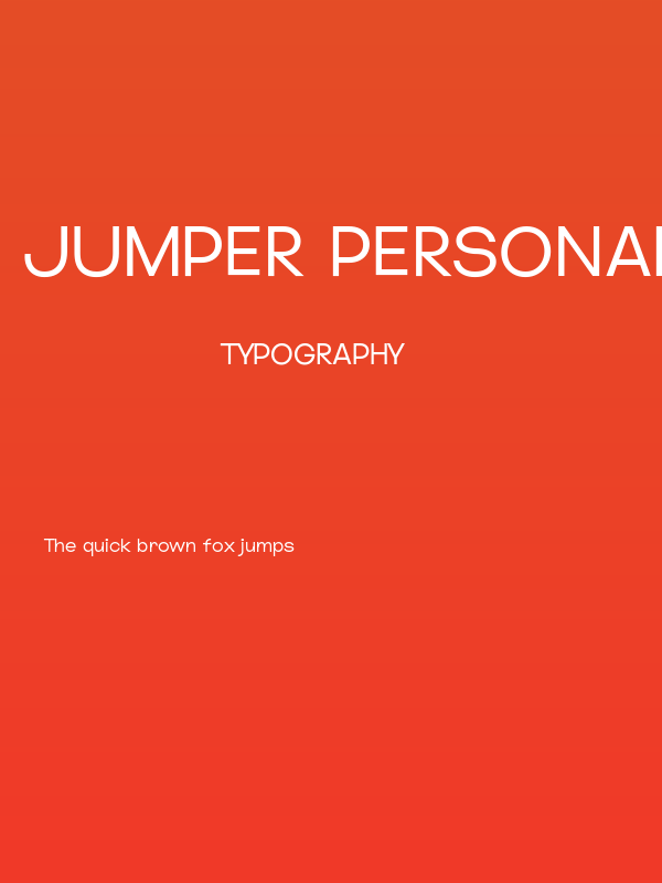 Jumper PERSONAL USE ONLY Thin Poster