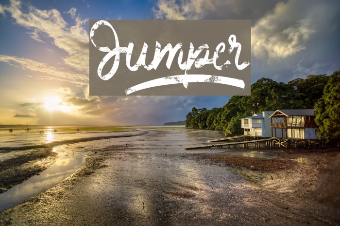 Jumper^ Font examples
