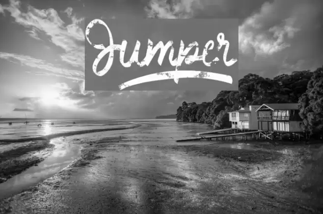 Jumper^ Font examples