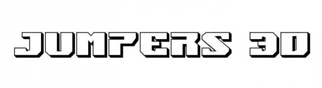 Jumpers 3D  Frei Schriftart Herunterladen