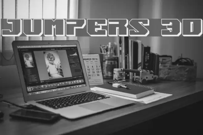 Jumpers 3D Font examples