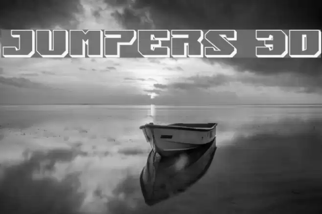 Jumpers 3D Font examples