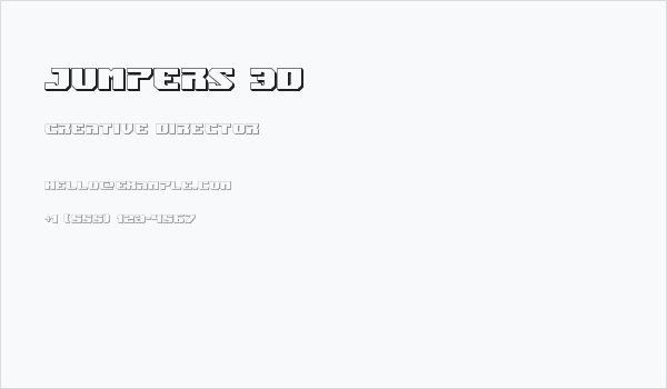 Jumpers 3D Business Card