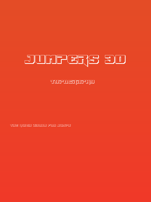 Jumpers 3D Poster