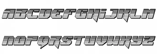 Jumpers Chrome Italic フォント 大文字