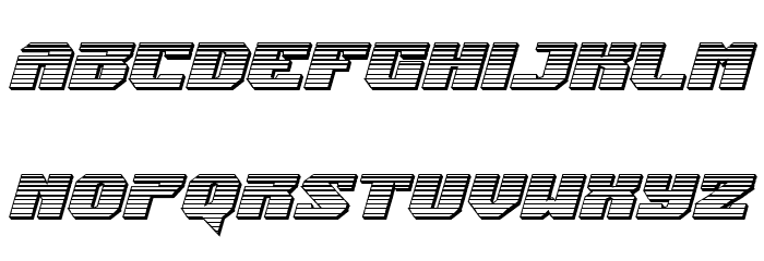 Jumpers Chrome Italic Font LOWERCASE
