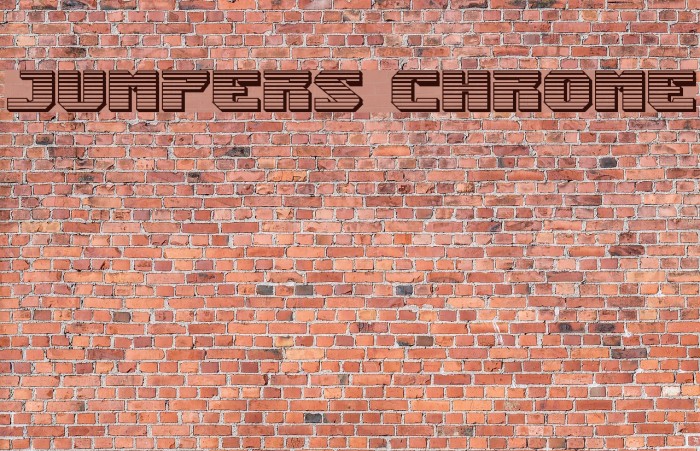 Jumpers Chrome Font examples