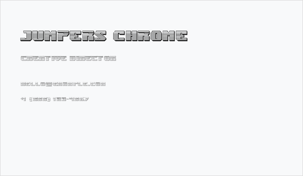 Jumpers Chrome Business Card