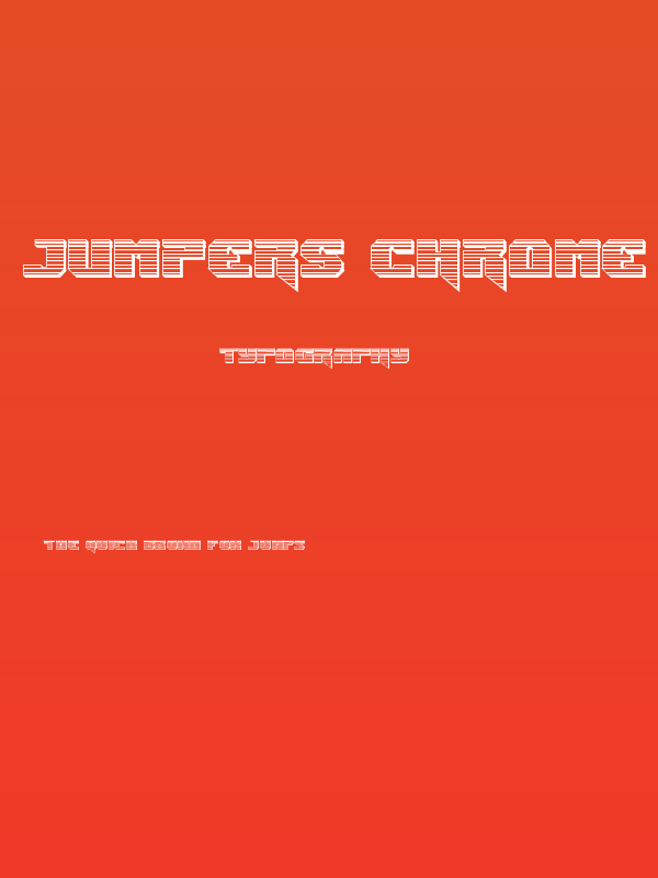 Jumpers Chrome Poster