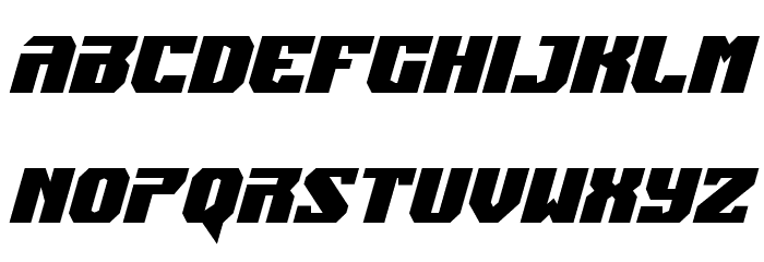 Jumpers Condensed Italic Font LOWERCASE