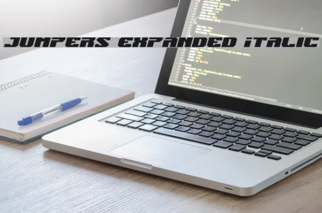 Jumpers Expanded Italic Example 2