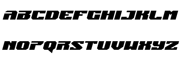 Jumpers Expanded Italic Font LOWERCASE