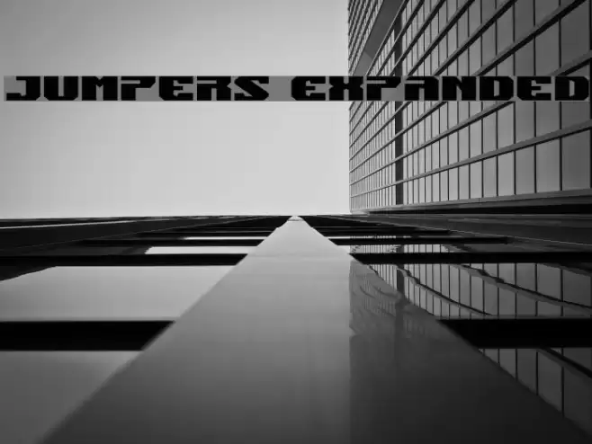 Jumpers Expanded Font examples