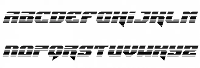 Jumpers Gradient Italic Polices MAJUSCULES
