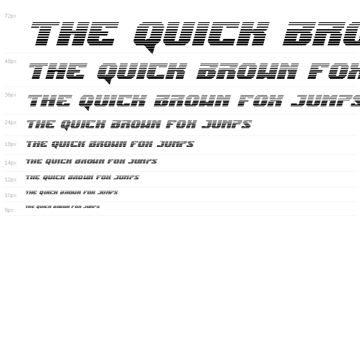 Jumpers Gradient Italic Waterfall