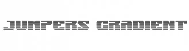 Jumpers Gradient  Frei Schriftart Herunterladen