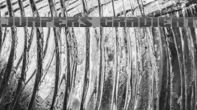 Jumpers Gradient Font examples