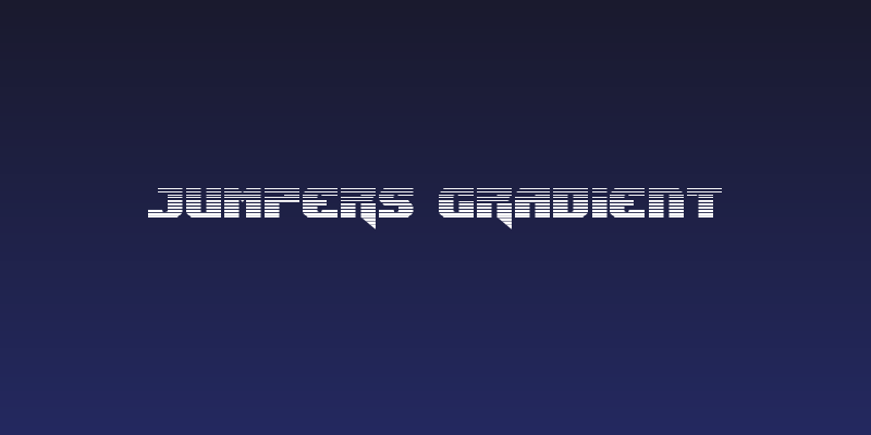 Jumpers Gradient Social Header