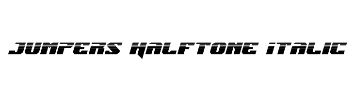 Jumpers Halftone Italic  لخطوط تنزيل