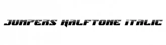 Jumpers Halftone Italic  Frei Schriftart Herunterladen