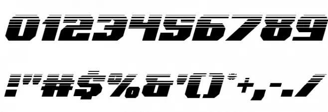 Jumpers Halftone Italic Font Alte caractere