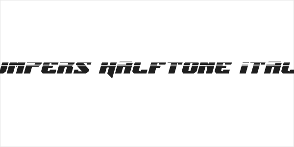 Jumpers Halftone Italic Logo